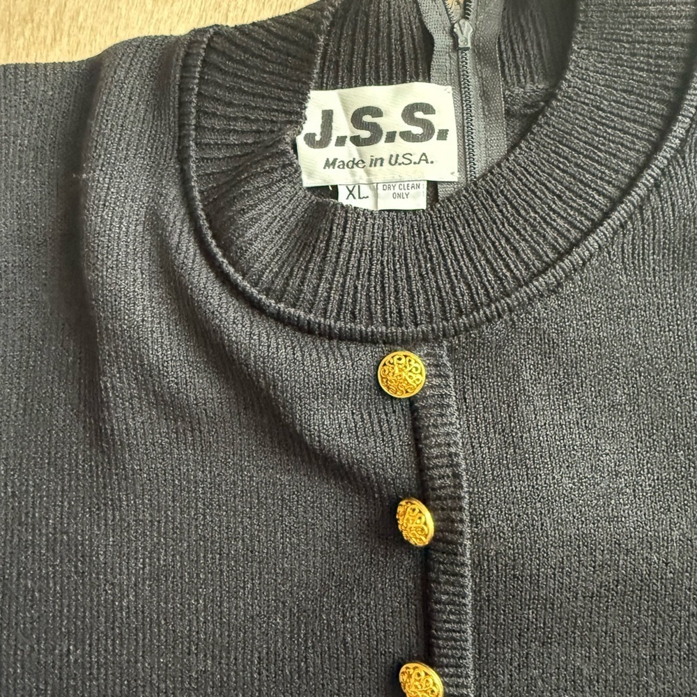 Black,long sleeved sexy JSS vintage dress - Picture 6 of 9